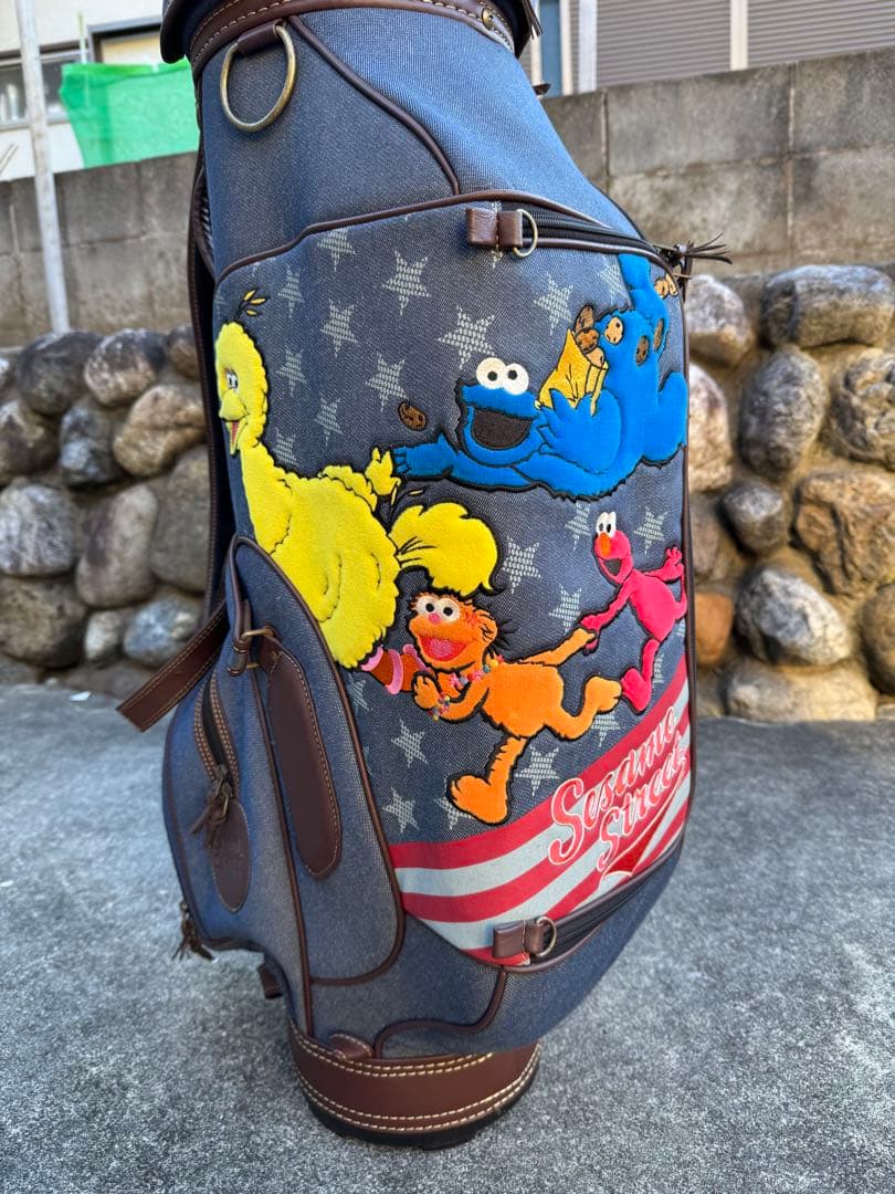 【希少⭐️レア物 】セサミストリート キャディバッグ　ゴルフバッグ