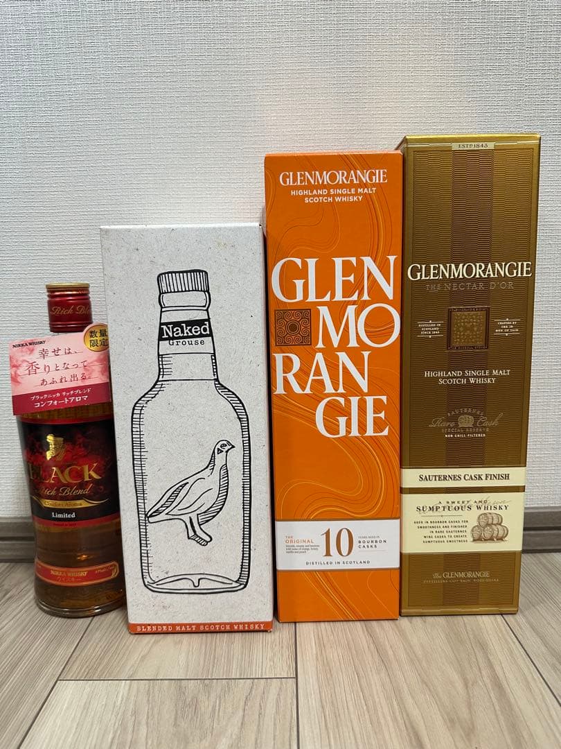 【終売】グレンモー10、ネクター、ネイグラウス1L、コンフォートアロマ4本セット