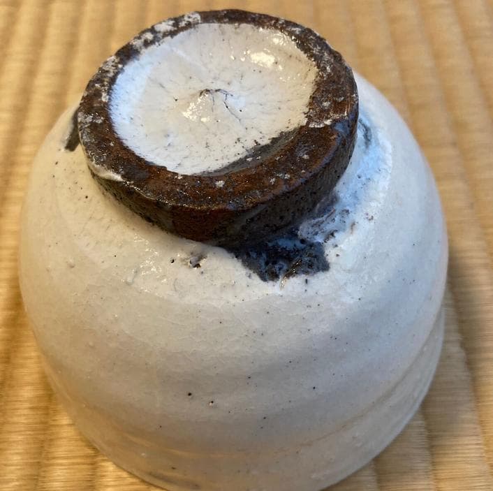 未使用品 唐津焼 粉引茶碗 中里忠寛（現 14代中里太郎右衛門）箱有