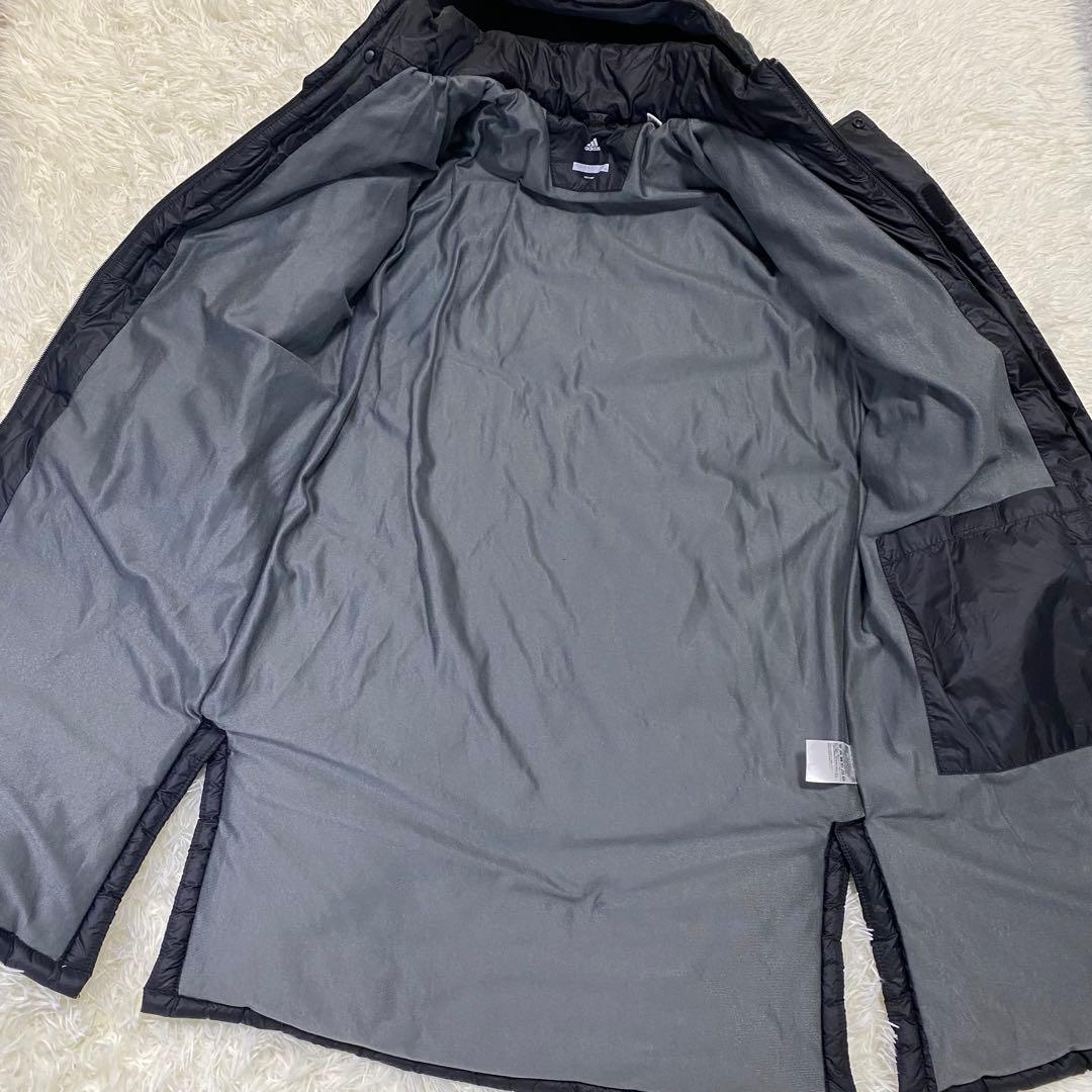 【美品】adidas ダウンコート ベンチコート ブラック ec9209