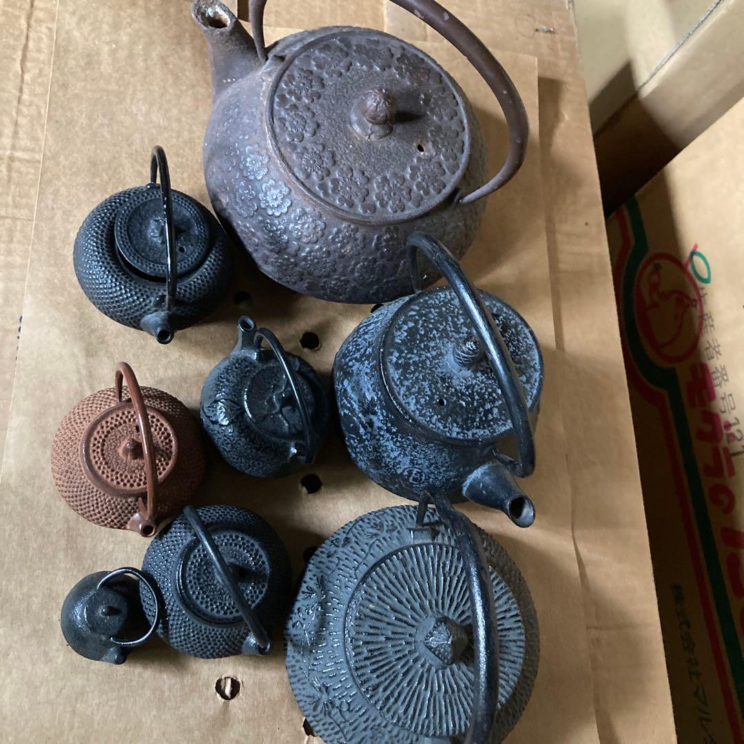 黒色鋳鉄製茶器セット