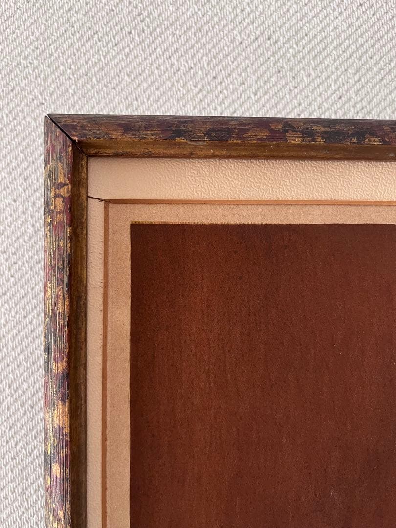 キュビズム リトグラフ 木製フレーム付き