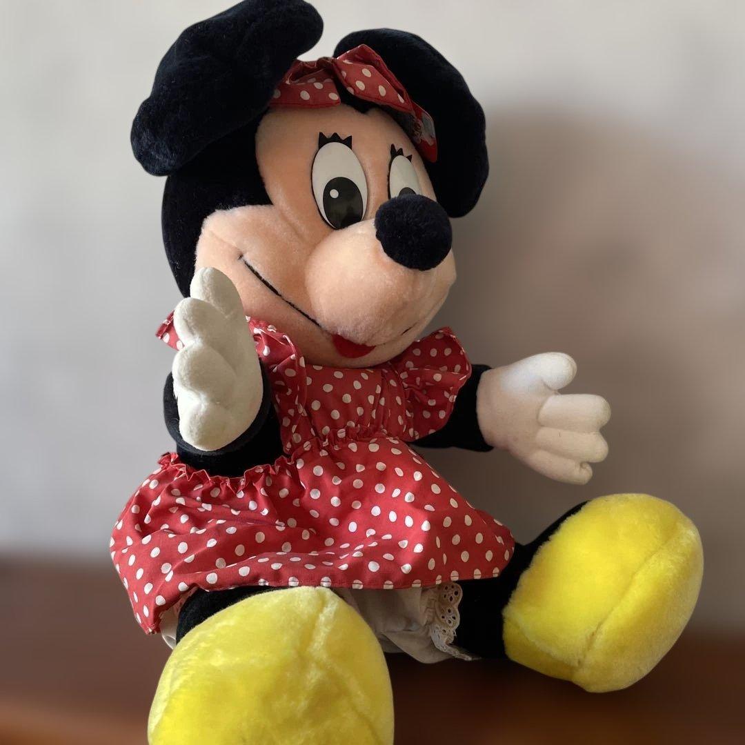 ミニーマウス　ぬいぐるみ　レトロ　アメリカ　約50㎝