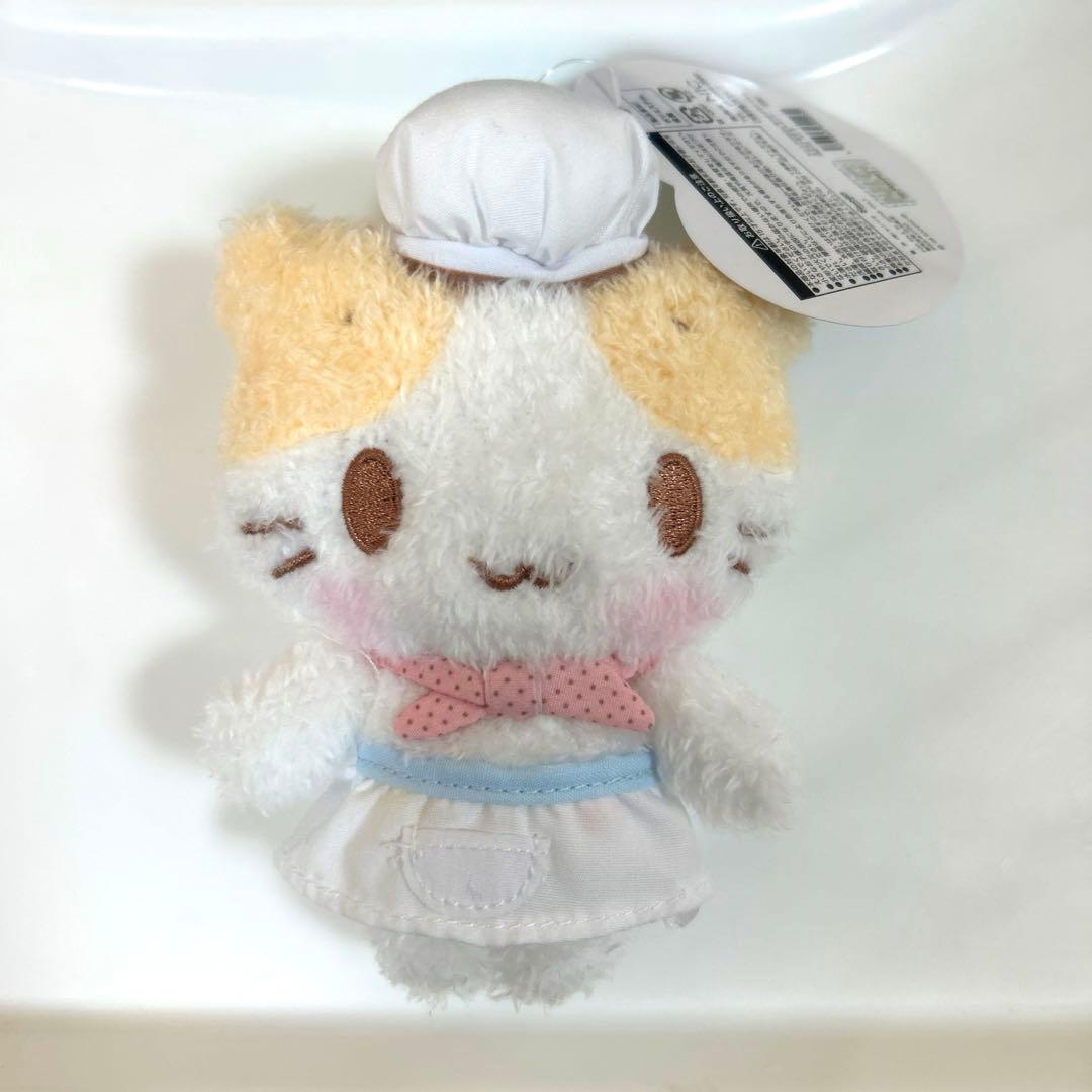 マシュマロみたいなふわふわにゃんこ　カラビナ付きマスコット　ふるふるマスコット