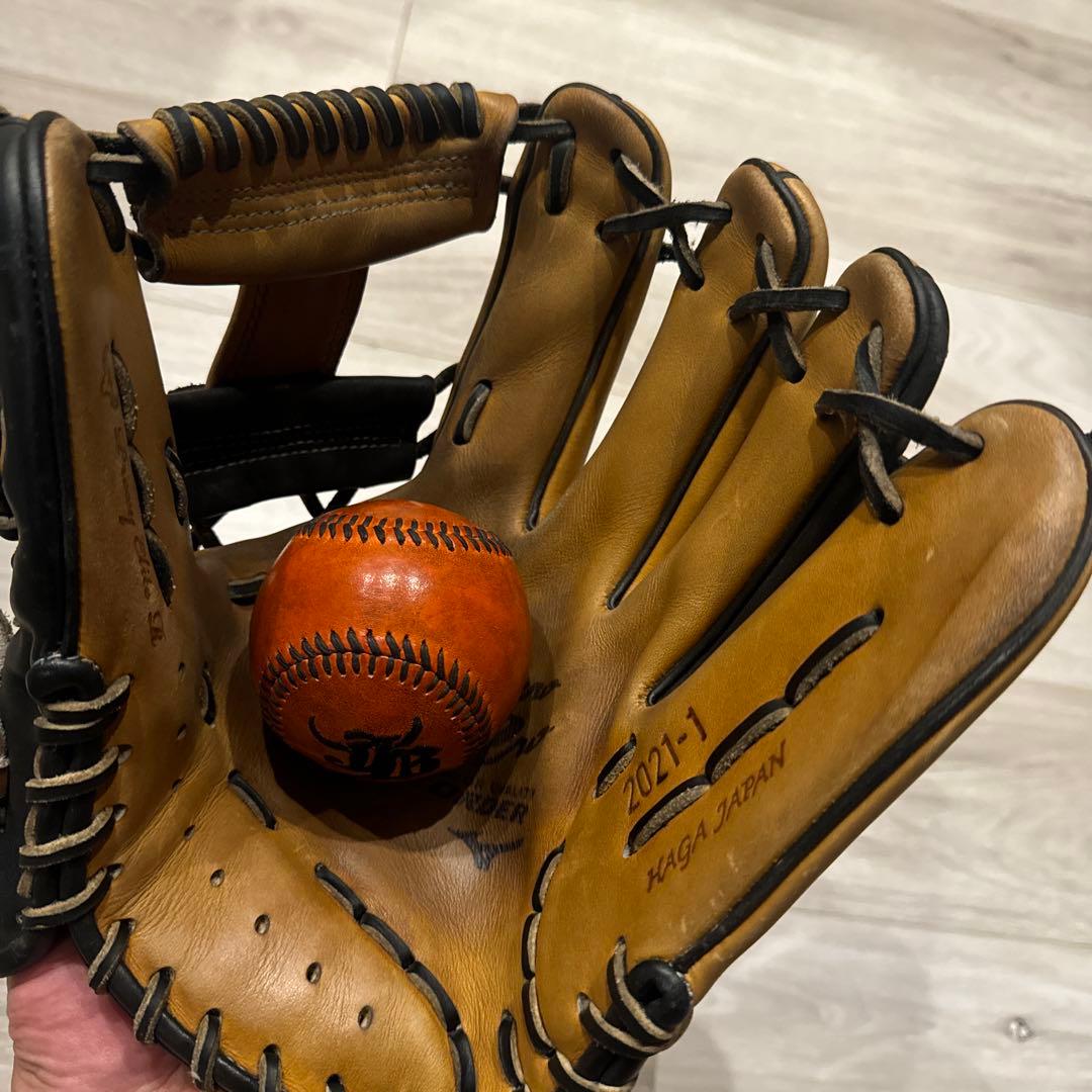 ミズノ軟式　ダイバーシティブルー限定　オーダー羽賀ジャパン　haga japan