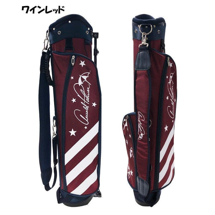 新品 アーノルドパーマー スタンド式 キャディバッグ 超軽量 RED