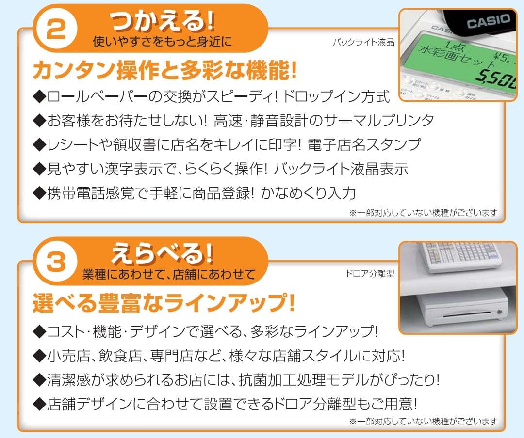 設定無料 CASIO TE-2500-15S 15部門 レジスター 250816