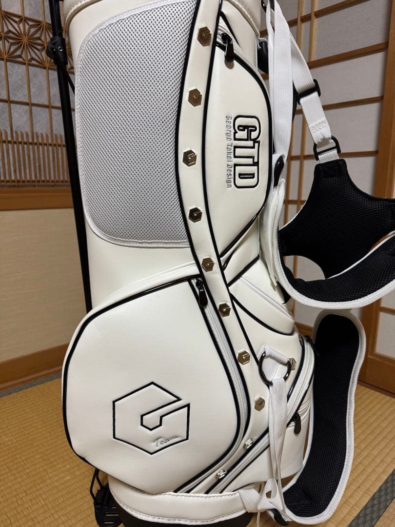 【新品・未使用】GTD ゴルフバッグ・キャディバッグ ホワイト