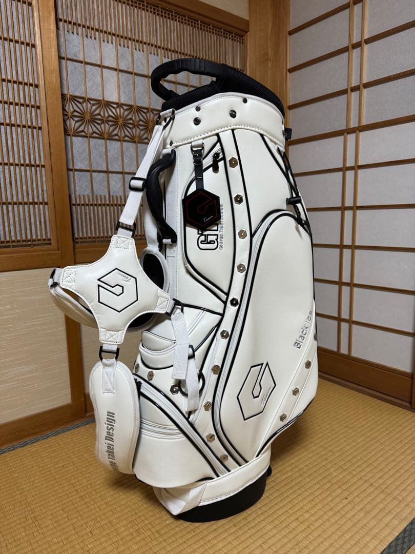 【新品・未使用】GTD ゴルフバッグ・キャディバッグ ホワイト