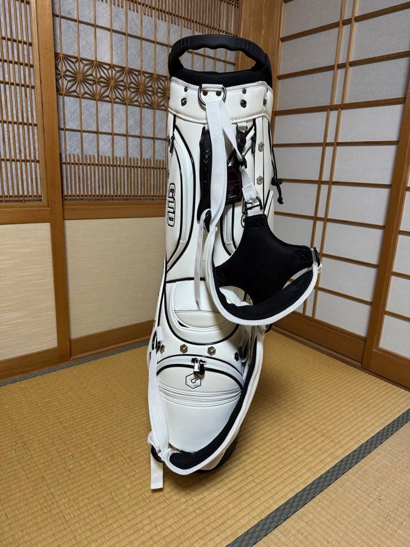 【新品・未使用】GTD ゴルフバッグ・キャディバッグ ホワイト