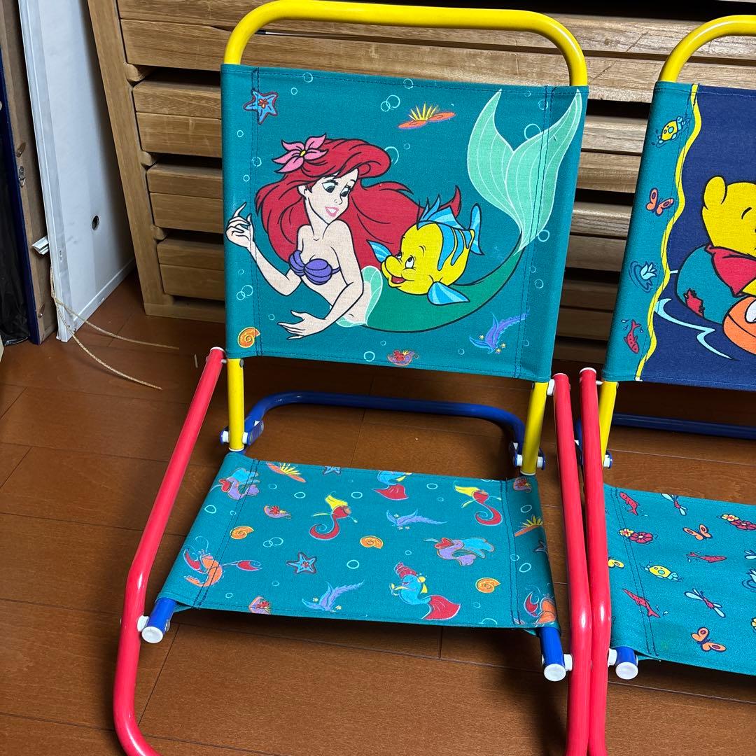【レア】リトルマーメイド プーさん 子供用アウトドアチェア
