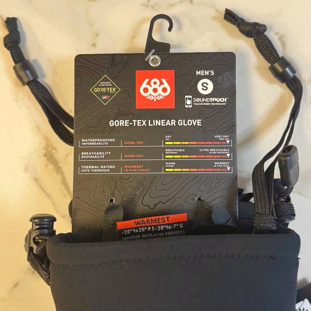 686 ゴアテックス グローブ S 5本指 スノボ