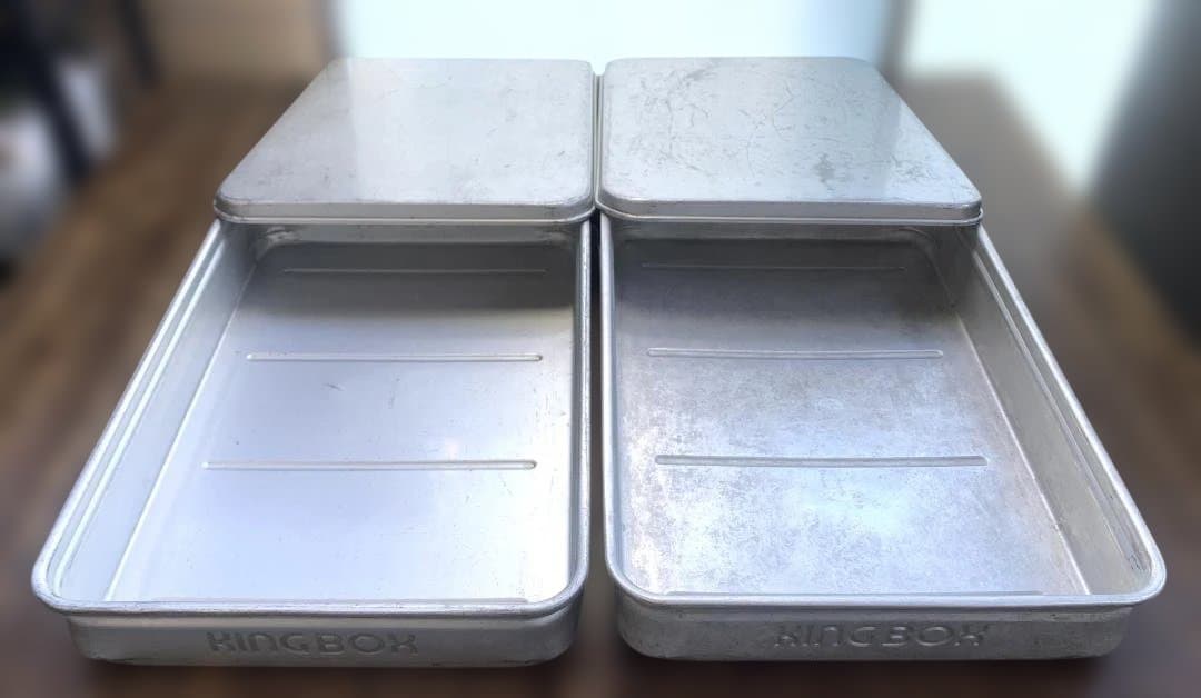 中尾アルミ キングボックス 蓋付き 4点セット 大110×2 大80×2