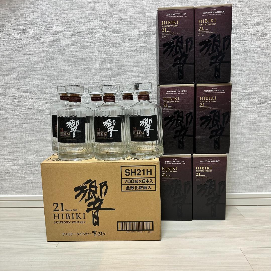 【空瓶】サントリー　響21年　700ml　6本セット