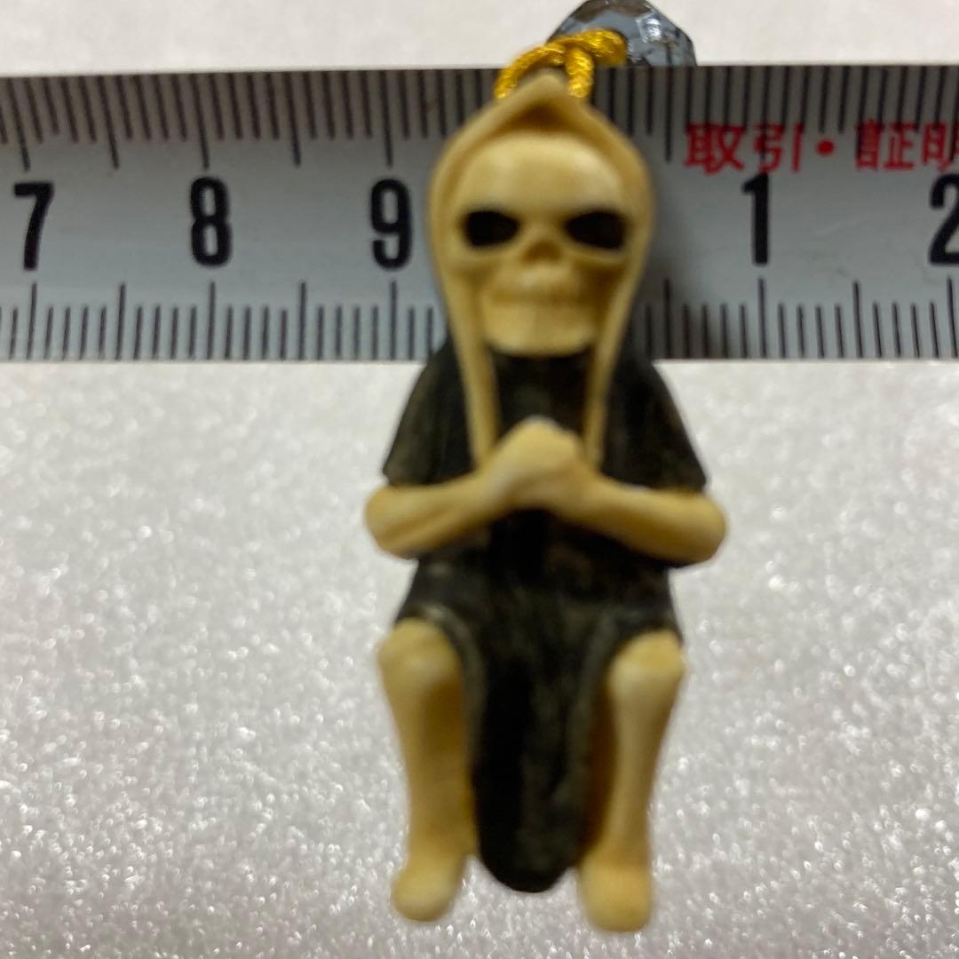 天然素材　地獄使者　彫刻　根付　提げ物