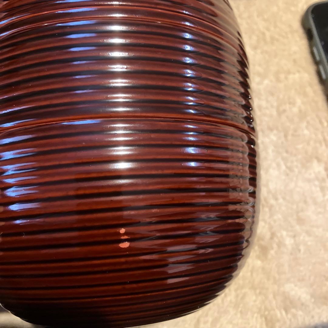 信玄弁当　留塗　懐石道具　三段弁当　６客