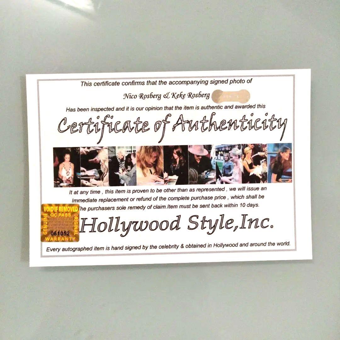 ニコ・ロズベルグとケケ・ロズベルグ直筆サイン入り超大型写真…