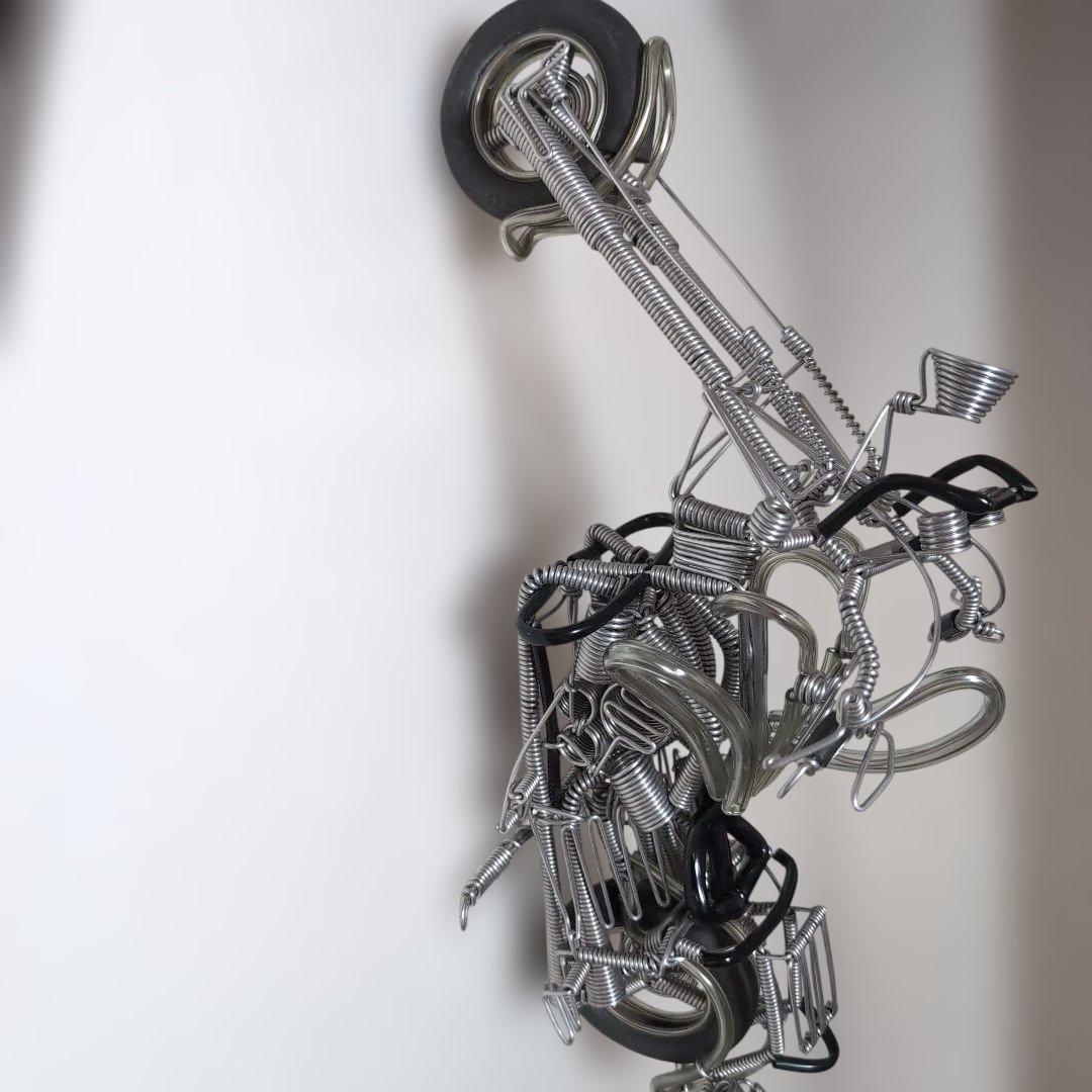 ワイヤーアート　バイク