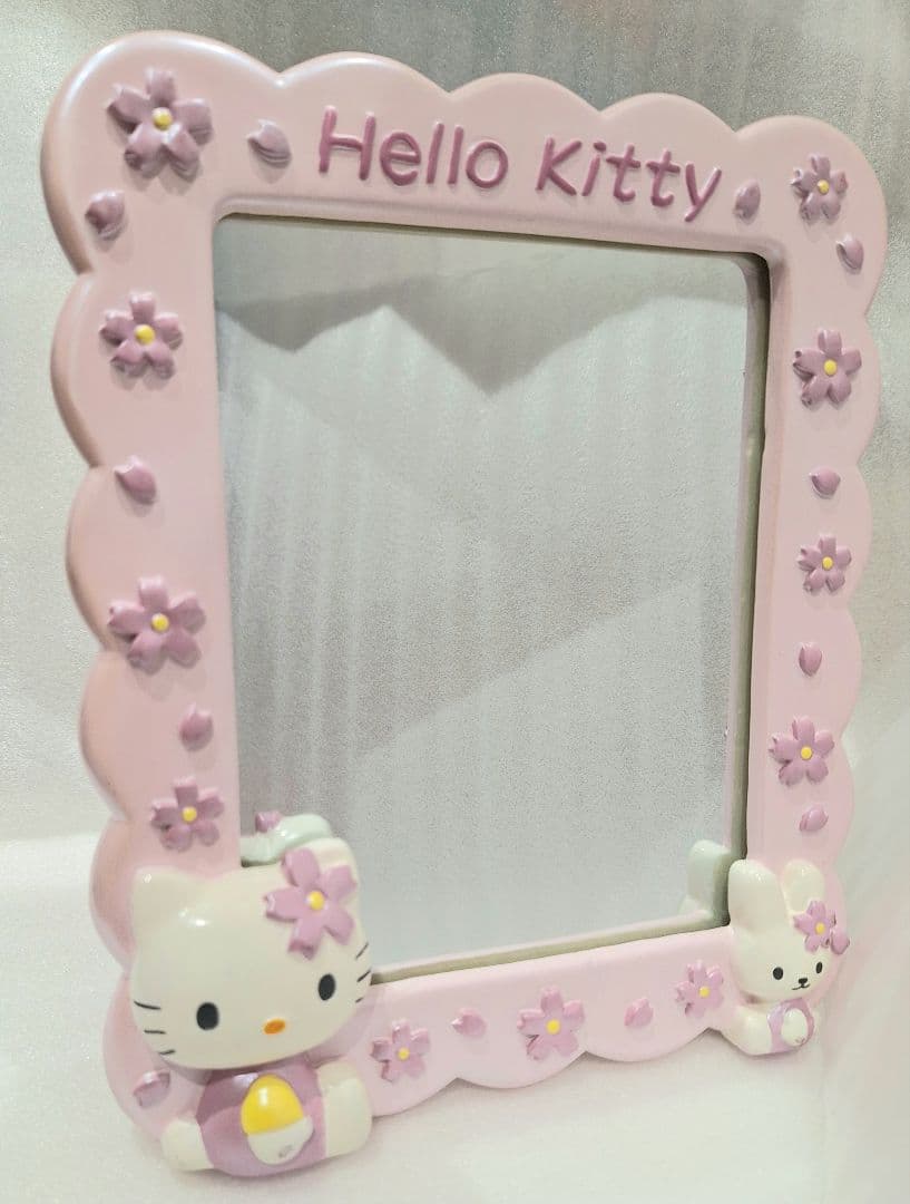 ハロー キティ 1999 桜 スタンド ミラー 卓上 鏡 平成レトロ 激レア