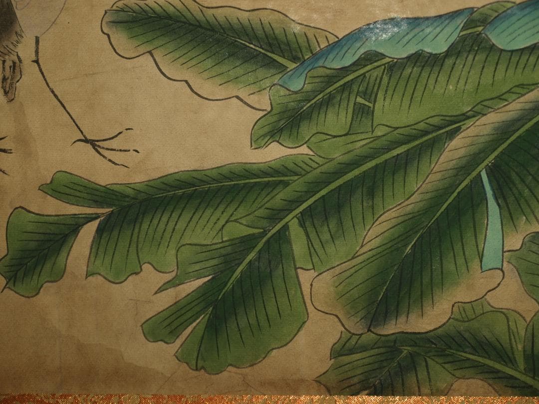 民間仕入れ品　中国　北宋の画家 掛け軸　捲り　肉筆絵 BD311A13-2