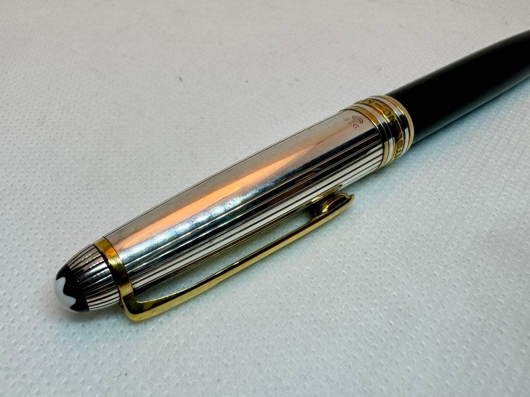 美品 モンブラン マイスターシュテュック ボールペン 金／銀