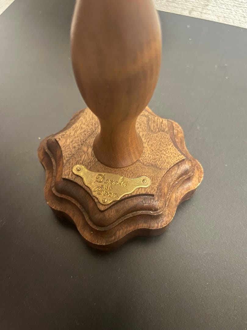 ダップルグラスシェード【ウォールナット】ブルーマーブルパープル　ケース付き