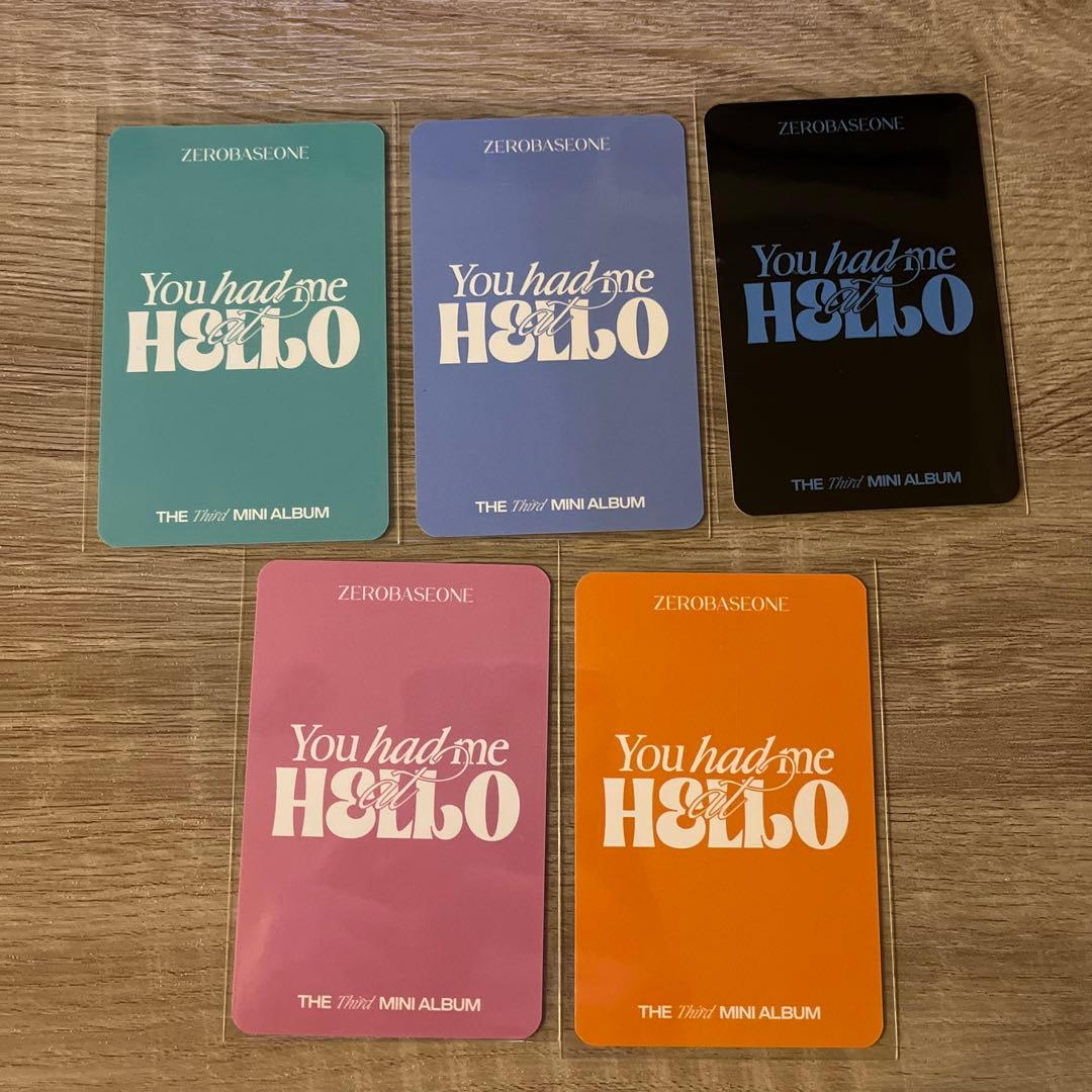 zerobaseone zb1 ゼベワン　テレ　トレカ　コンプ