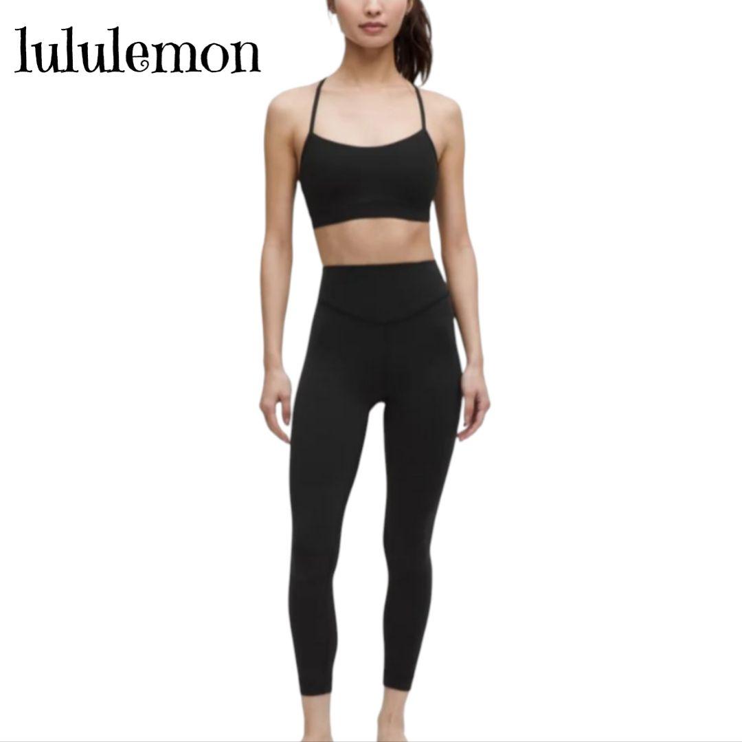 lulu lemon ★ キャミブラ&レギンスセットアップ ヨガ ピラティス 黒
