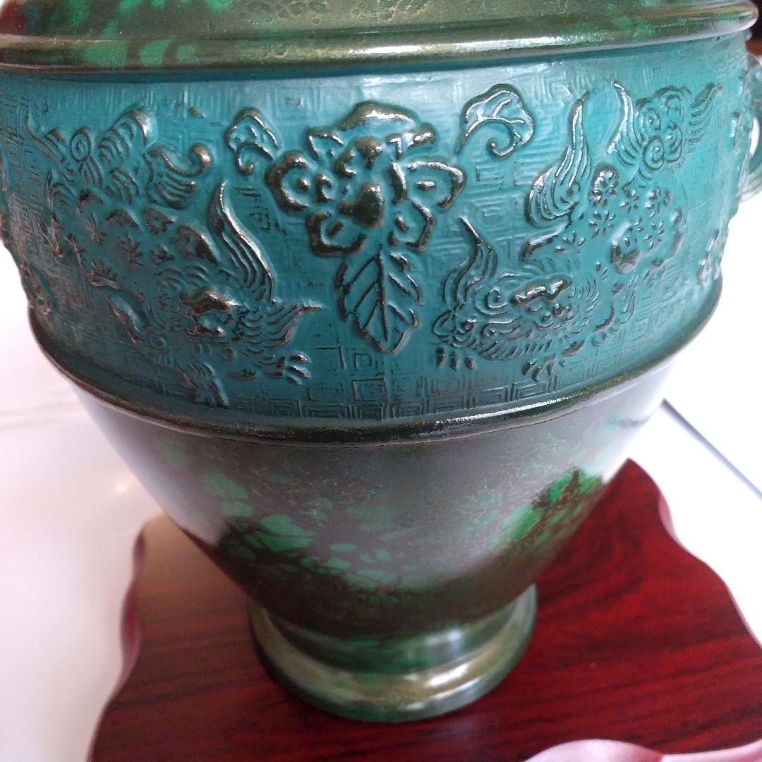 高岡漆器の銅製花瓶