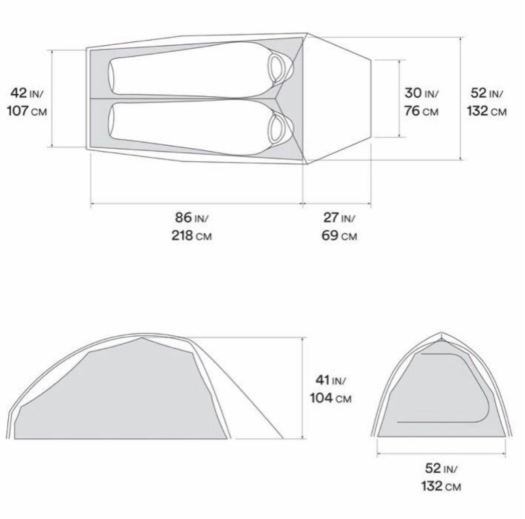 【軽量】山岳テント　マウンテンハードウェア　ニンバスUL2 ULテント
