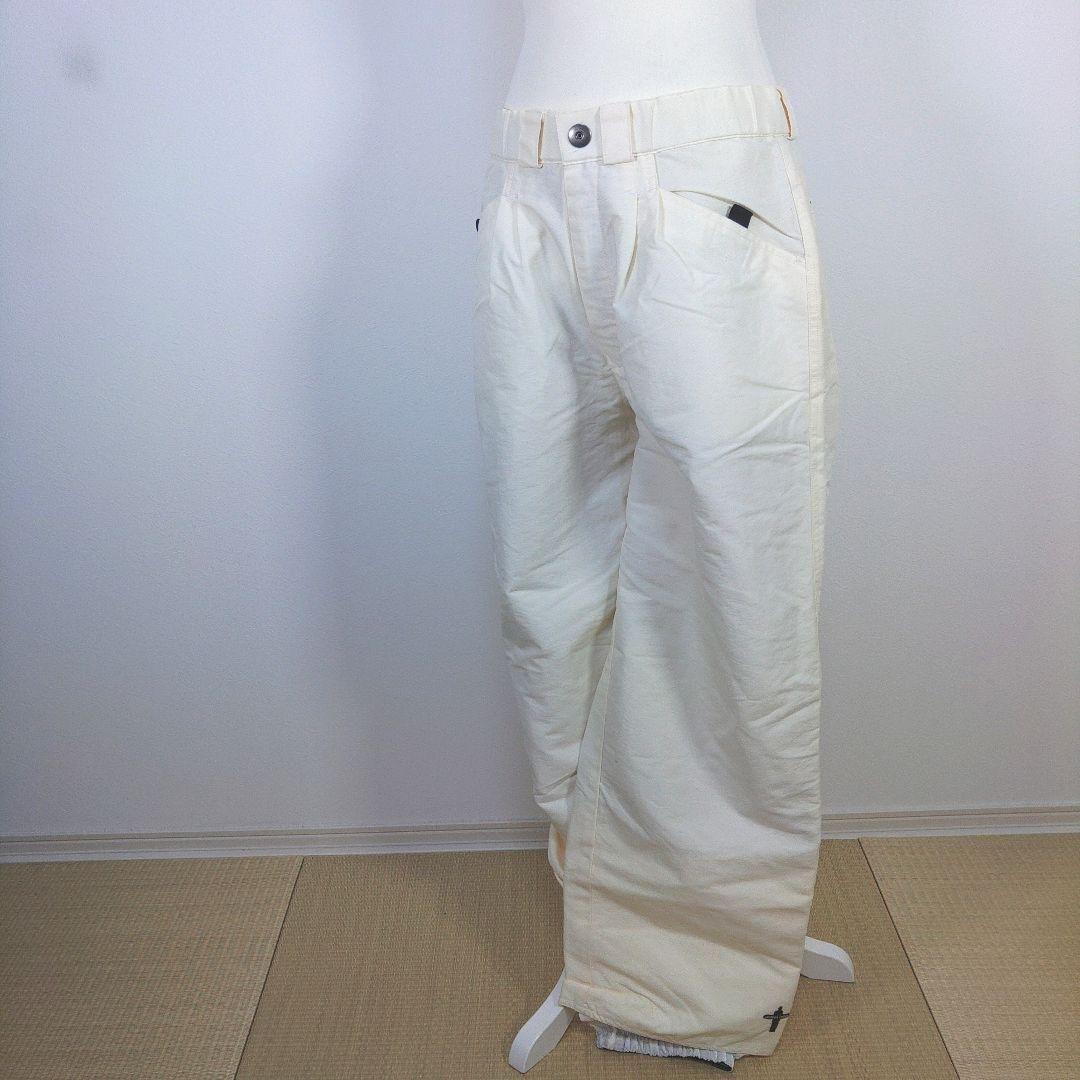 メンズ　L　スキー　スノーボードウェア　上下セット　水色　ベージュ　ホワイト