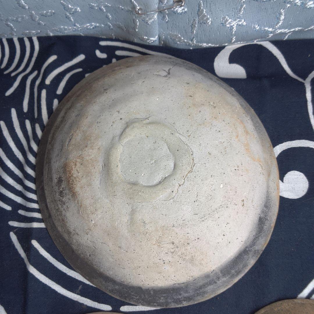 骨董１ 陶器製丸型皿5個セット中古