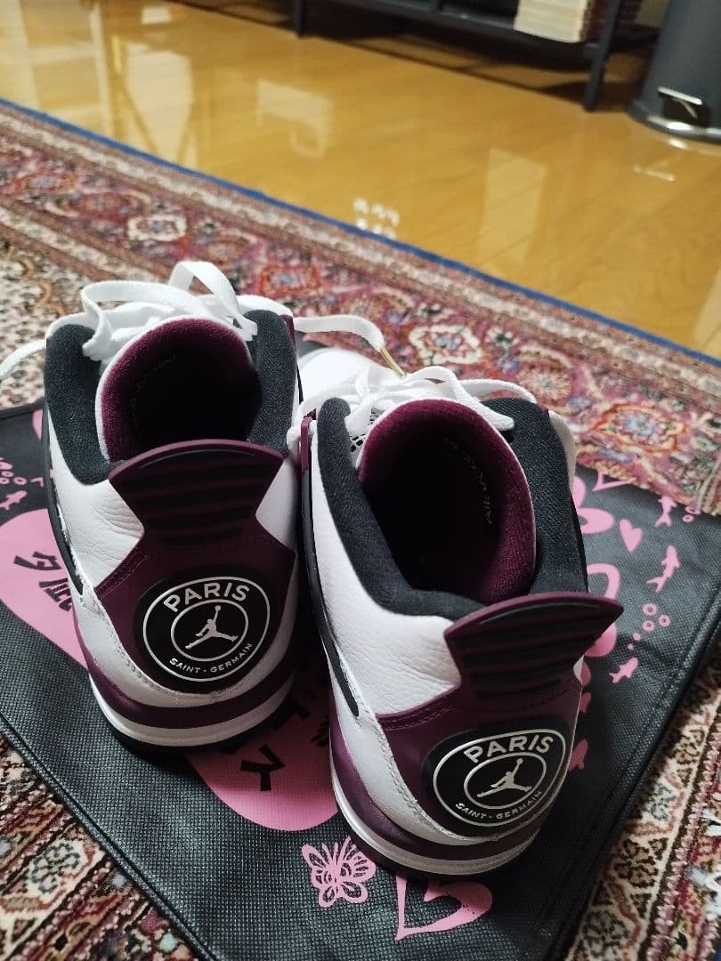 Air Jordan 4 PARIS ホワイト/バーガンディ パリサンジェルマン