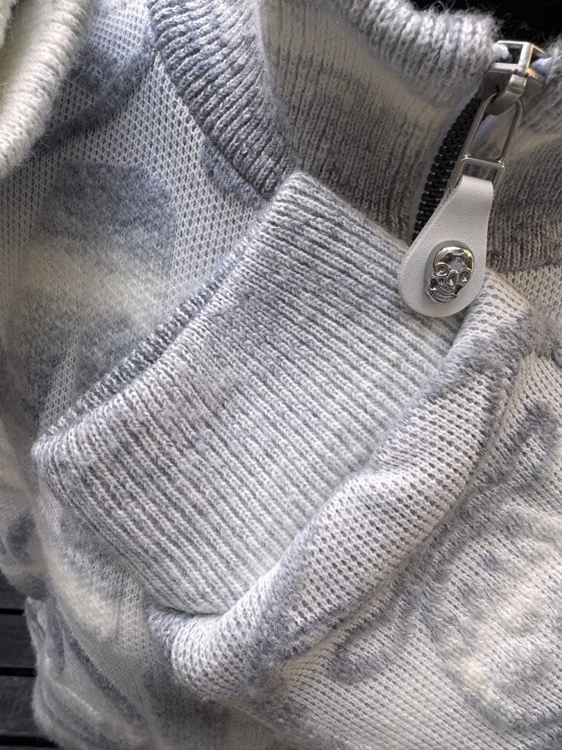 マークアンドロナ MARK&LONA ハーフジップ防風裏地ニットキムタク着用