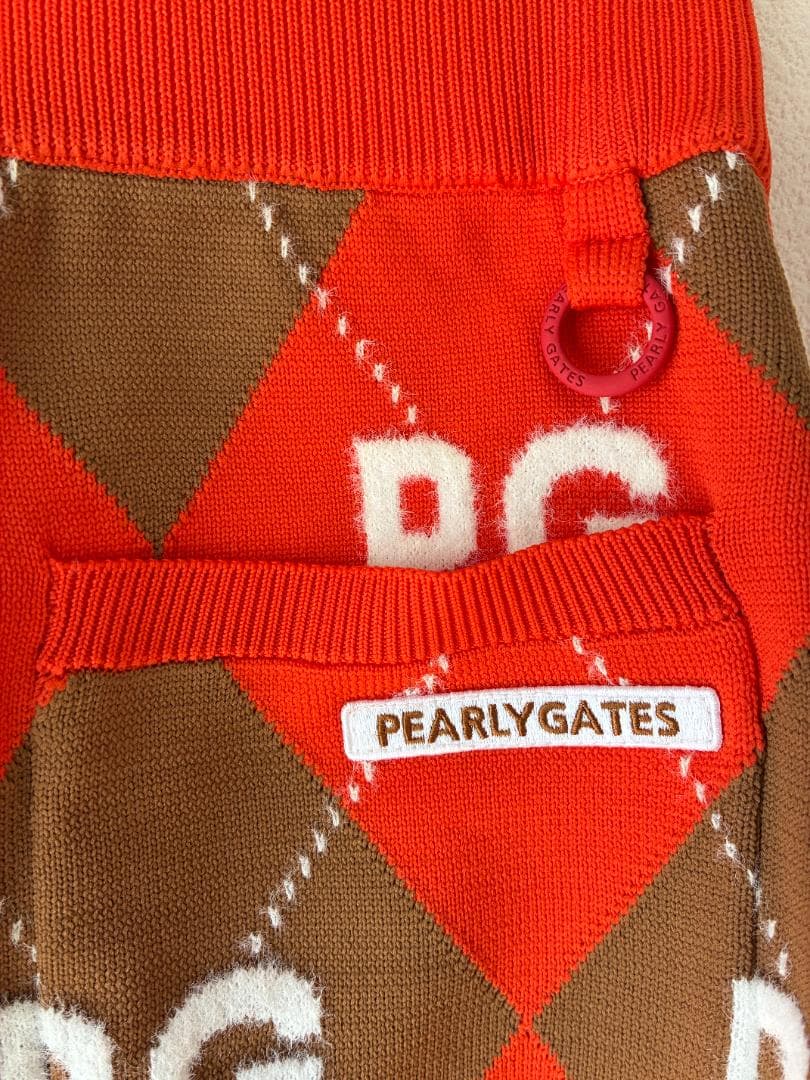 【新品】パーリーゲイツ レディース　ニットスカート　アーガイル柄