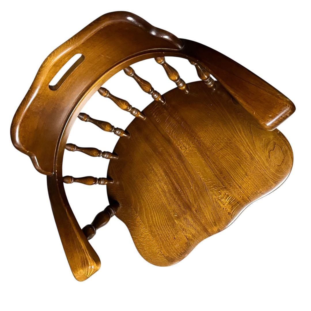 【送料無料】飛騨産業 キツツキ ウィンザーチェア アームチェア アンティーク ②