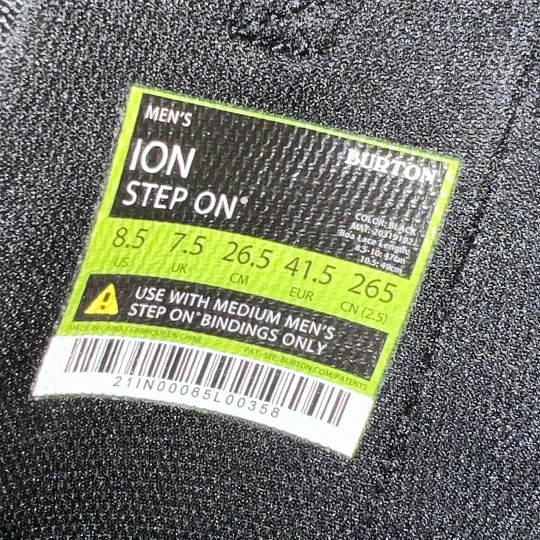 ２回使用 26.5cm BURTON STEP ON ION SO ブーツ