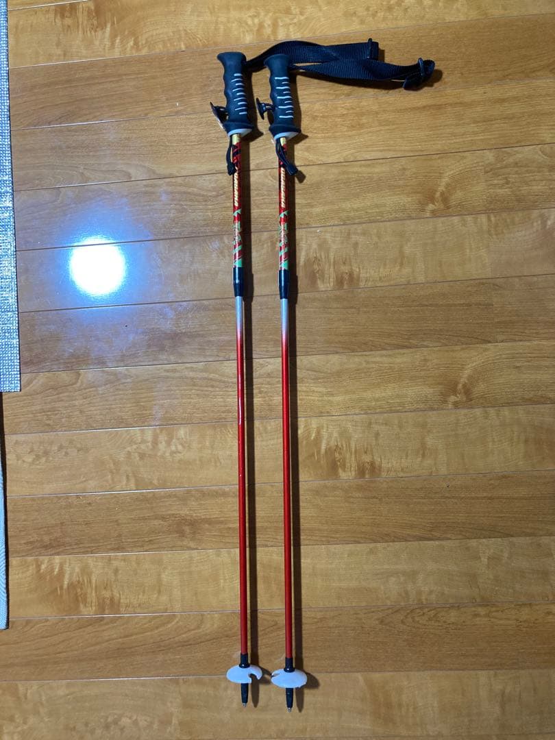 オガサカ　伸縮　スキーポール