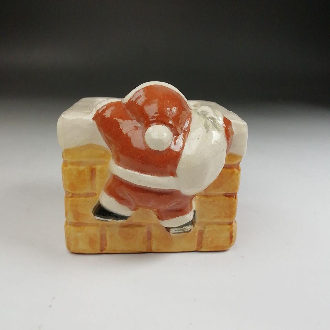 Ｔ８９６　蓋置　『サンタクロース』『伊東桂楽 造』　共箱　茶道具