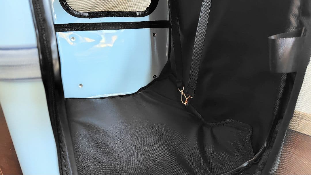 ペチコ ペットキャリー ペットスーツケース　Lサイズ ライトブルー PETICO