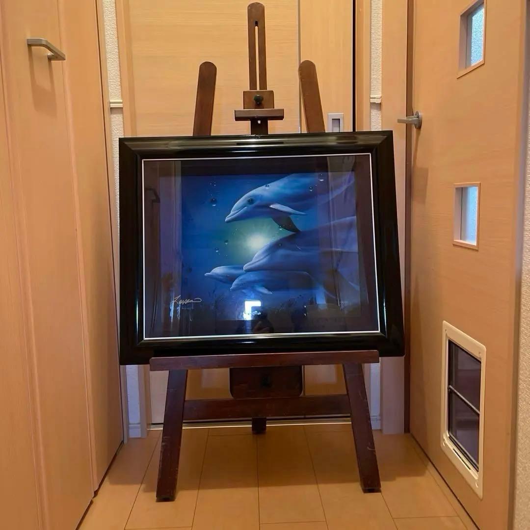 クリスチャン・ラッセン　版画　「ポイント　オブ　ライト」 ミクスドメディア