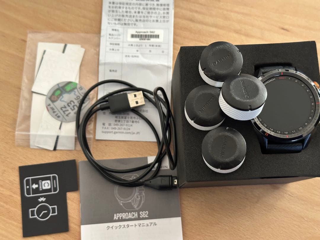 【中古】GARMIN APPROACH S62 ブラック （CT10：4個）