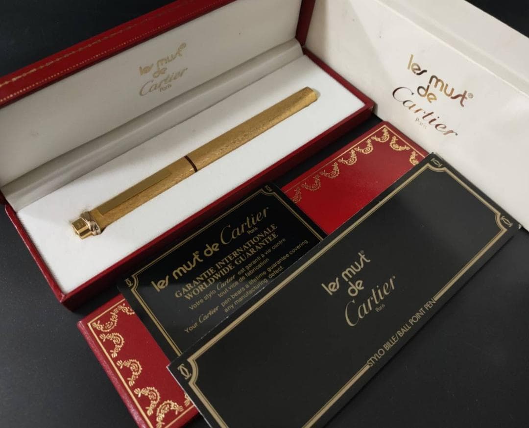 極美品 ヴィンテージ カルティエ Cartier トリニティ ボールペン 3