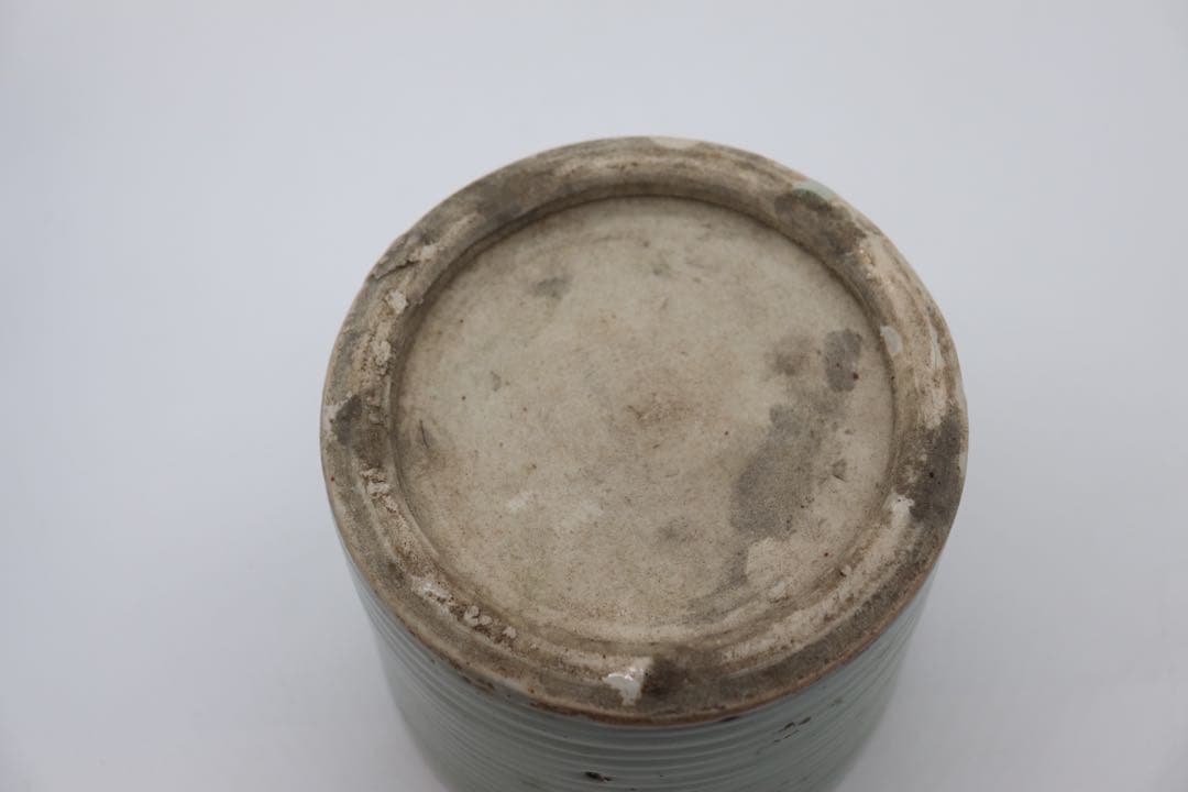 青磁　筆筒　送料込み0119