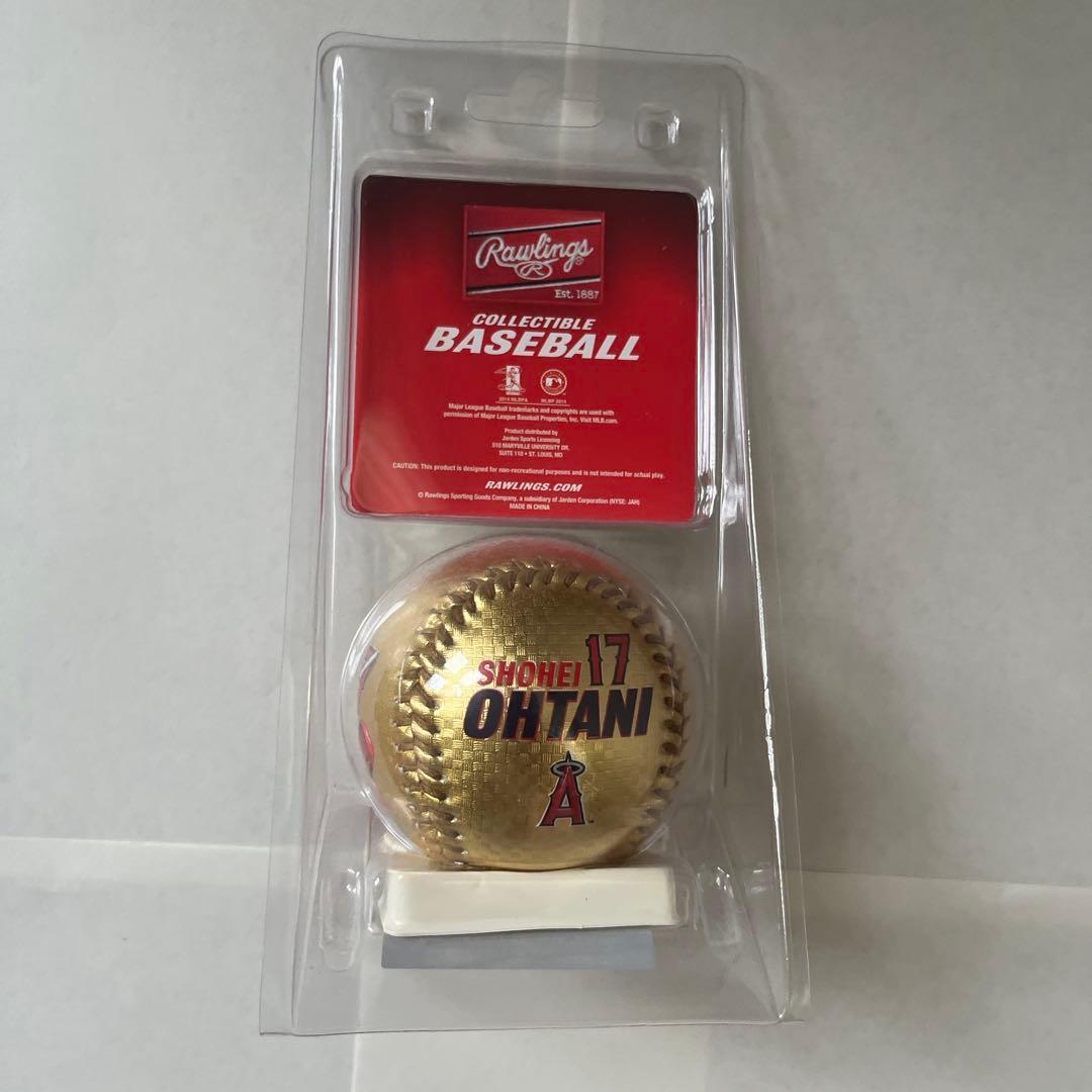 大谷翔平 記念ゴールドボール:Rawlings社製のコレクタブルベースボール