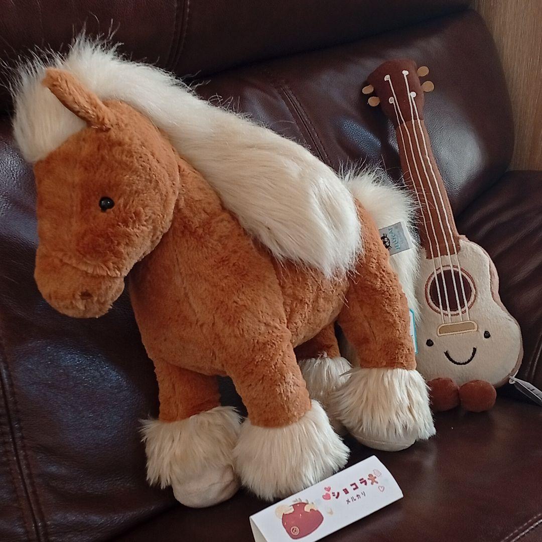 u−Yama兼確認用　ジェリーキャット　馬とウクレレぬいぐるみ2体セット