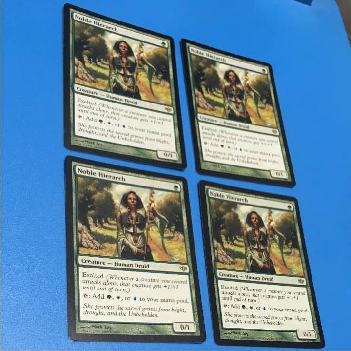 MTG 貴族の教主 Noble hierarch 英語版 ４枚セット