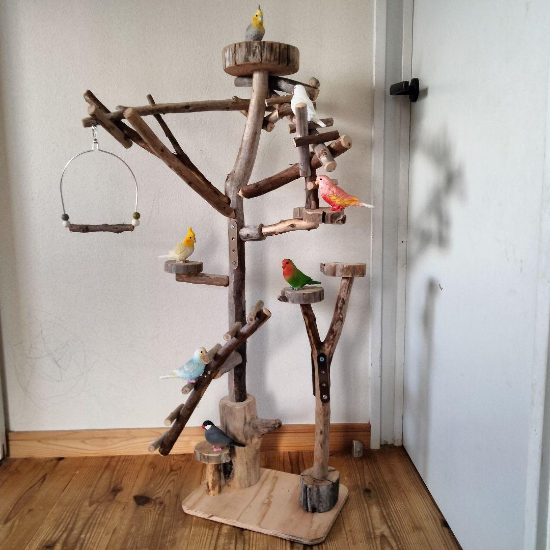 バードアスレチックジム㊼ 天然木 自然木 流木 止まり木 インコ