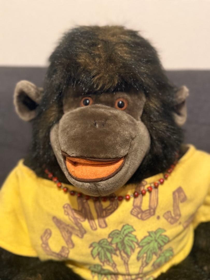 【レトロ】ゴリラ チンパンジー 特大 ぬいぐるみ campUSA アンティーク