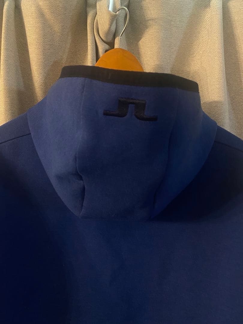 ジェイリンドバーグ　J.LINDEBERG パーカー　ハーフジップ　刺繍ロゴ　L